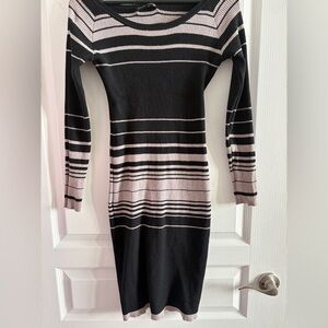 SHEIN Striped Long Sleeve Dress